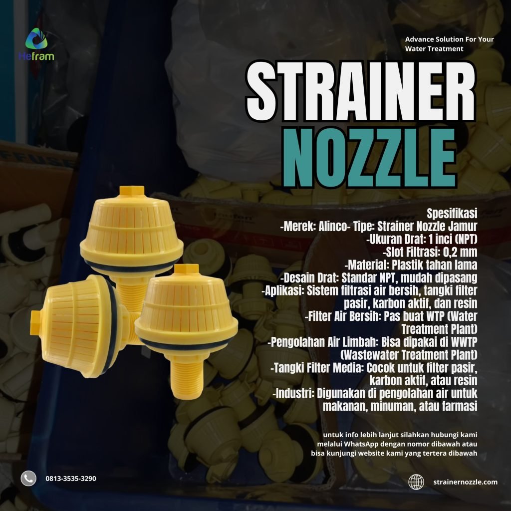 Nozzle Saringan Air - 3/4" 0,5 mm WW