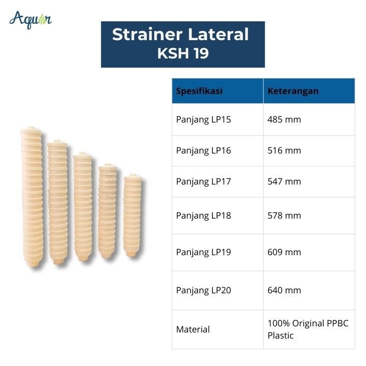 Strainer Filter Lateral KSH 19