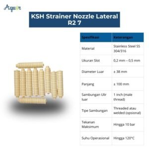 Strainer Lateral Water Treatment