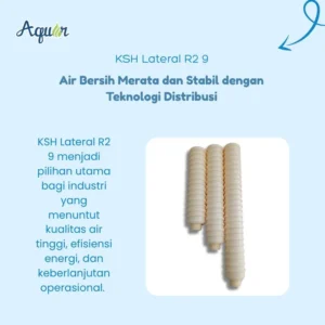 KSH Lateral R2 9 – filter air industri berbentuk silinder ribbed dari Aqua untuk sistem water treatment