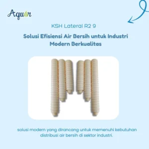 KSH Lateral R2 9 – filter air industri berbentuk silinder ribbed dari Aqua untuk sistem water treatment