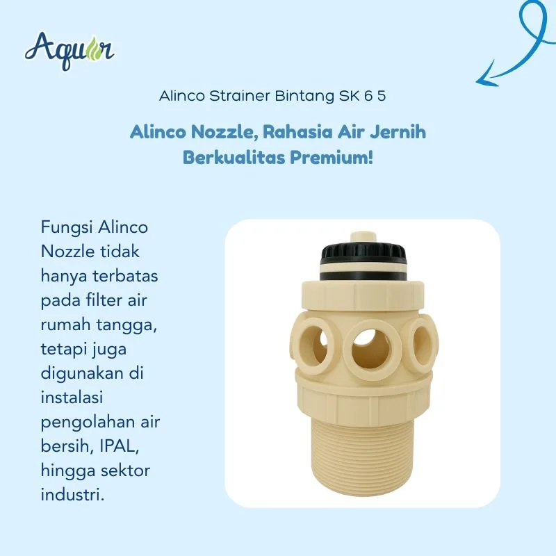 Strainer Alinco Bintang SK 6-5 untuk sistem filtrasi modern