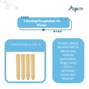 Lateral Strainer M30-15 untuk sistem pengolahan air industri