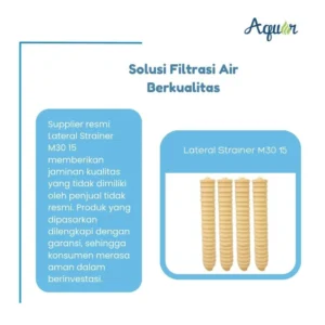 Lateral Strainer M30-15 untuk sistem pengolahan air industri