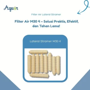 Filter Air Lateral Strainer M30 4 – komponen filtrasi industri berbentuk silinder ribbed untuk sistem water treatment