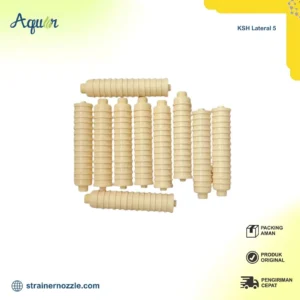 KSH Lateral 5 – filter air industri ribbed untuk sistem water treatment, tangki FRP, dan sand filter