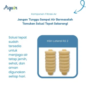 KSH Lateral R2 2 – filter air industri berbentuk silinder ribbed untuk sistem water treatment