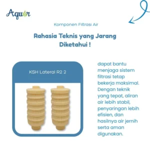 KSH Lateral R2 2 – filter air industri berbentuk silinder ribbed untuk sistem water treatment