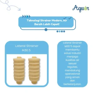 Lateral Strainer M30 5 tahan korosi, awet, mudah dipasang