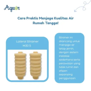 Lateral Strainer M30 5 tahan korosi, awet, mudah dipasang