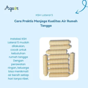 KSH Lateral 5 – filter air industri ribbed untuk sistem water treatment, tangki FRP, dan sand filter