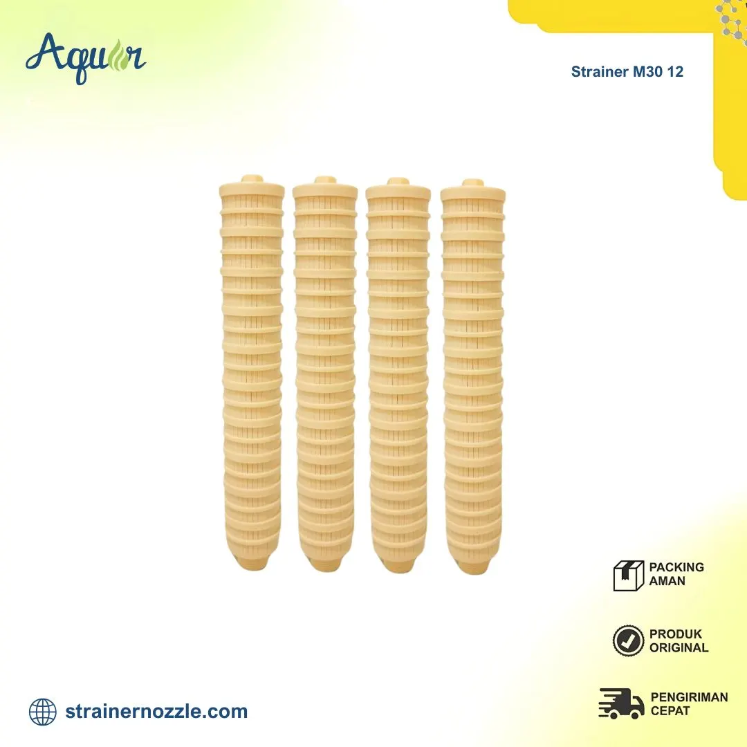 Lateral Strainer M30 12 – komponen filter air industri ribbed untuk sistem water treatment