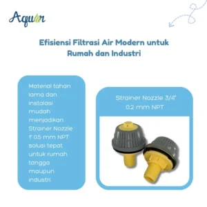 Strainer Nozzle 3/4" 0.2 mm NPT murah, efisien, tahan karat