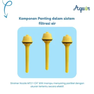 Strainer Nozzle MT2 1-1/4" WW untuk filter air berkualitas di Agam