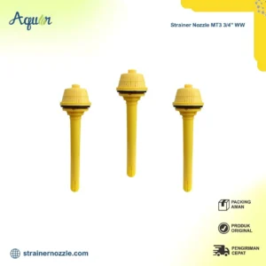 Strainer Nozzle MT3 3/4" WW – komponen filter air industri tahan korosi, distribusi aliran merata untuk tangki FRP & sand filter