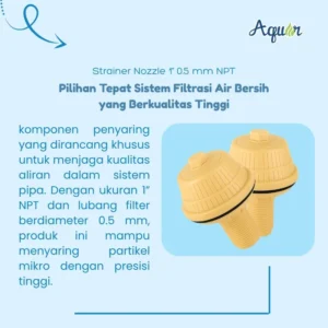 JualFilter Nozzle Strainer 0.5 mm - solusi terbaik untuk kebutuhan penyaringan cairan maupun gas dalam sistem industri.