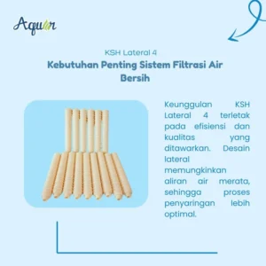 KSH Filter Air Lateral 4 adalah solusi modern untuk sistem penyaringan air yang dirancang dengan presisi tinggi.