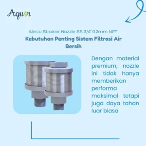 Strainer nozzle ss - Terbuat dari stainless steel berkualitas, produk ini mampu bertahan dalam kondisi ekstrem sekaligus menjaga aliran tetap lancar